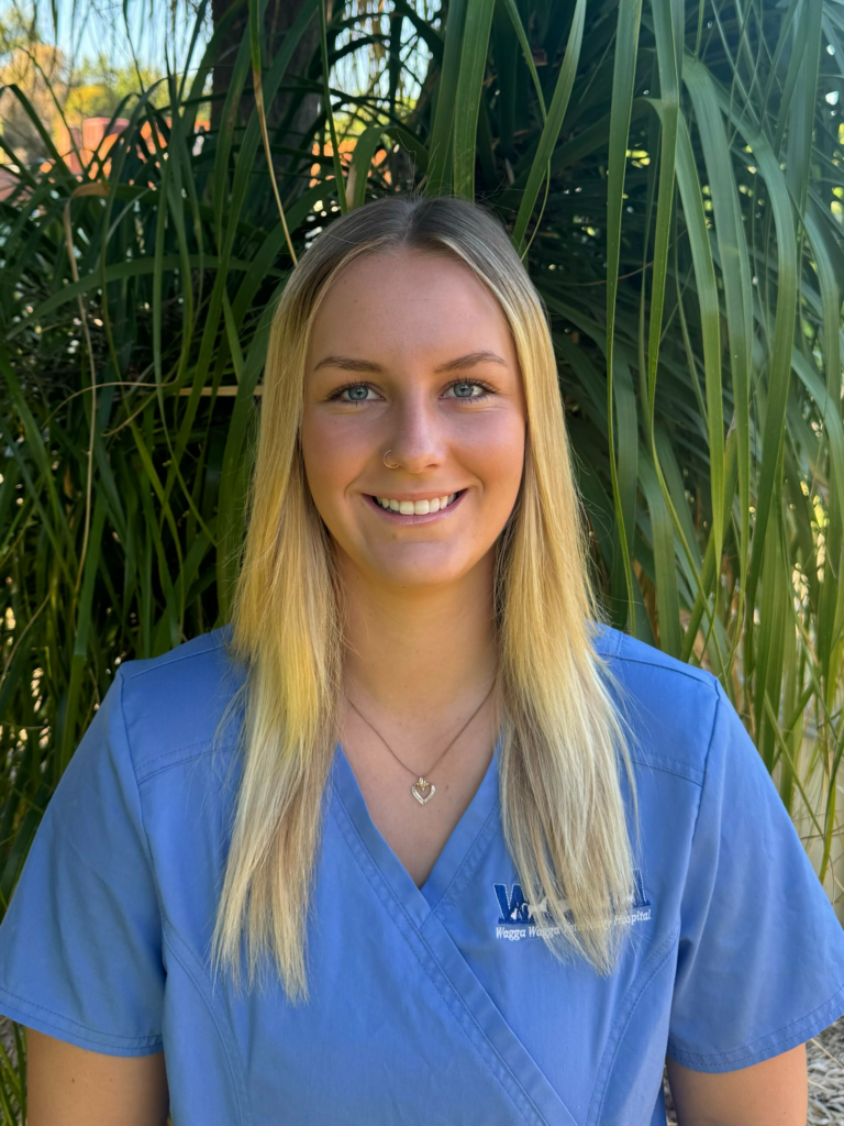 Young female vet nurse at Wagga Wagga Veterinary Hospital