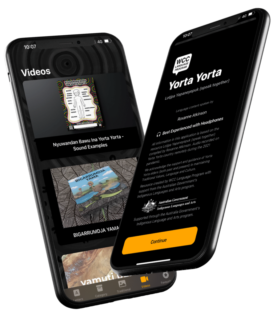 WCC LP Phones Mockup Yorta Yorta Dictionary 2.0 2023